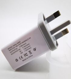 4USB Wall Charger QC30 Phone Fast Charger UK Plug QM Quick Charge 5V 24A for home office for phone for tablet mp3 laptop 20206858244