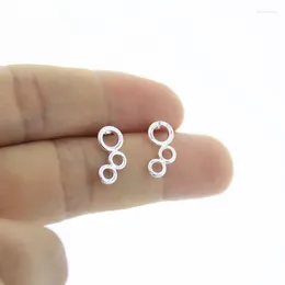 Stud Earrings Wholesale 10 Pairs Bubble Ear Big And Small Circle Earring Cute Geometric Studs Women Girl Jewelry Gift