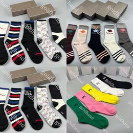 Luxury Brand Printed Socks Five Pairs Mans Socks High Quality Cotton Socks Men Sport Socks