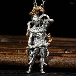 Pendant Necklaces Immovable Mingwang Necklace Belongs To The Rooster Zodiac Large Solid Buddha Brand Male Gift