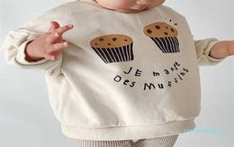 MILANCEL Autumn Kids Clothes Cute Cake Pattern Hoodie Korean Girl Sweatshirts Fashion Children Outwear 2201135936497