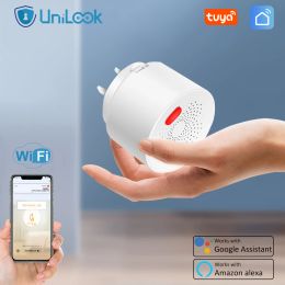 Detector Tuya Smart Wifi Gas Detector Fire Alarm Natural Gas Leak Sensor Combustible for Home Safety Smartlife LPG Leak Sensor Alarm