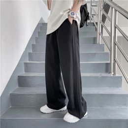 Men's Suits Autumn Straight Suit Pants Loose Casual High Street Wide Leg 2024 Korean Style Fashion Male Trousers F204