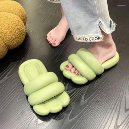 Slippers 2024 Women Sandals Summer Indoor Home Non-slip Bathroom Bath EVA Thicken Platform Couple Slider Flip Flop