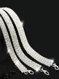 Bridal Wedding Party Prom MultiRow Stretch Rhinestone Choker Necklace Stretchy Elasticated Chokers Bling Necklaces 1340787