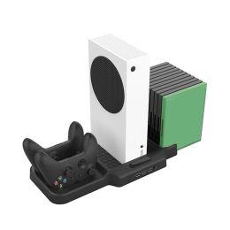 Stands Gaming Charging Stand Holder for Xbox Series S X Accessories Console Game Controller Charger Station with 2 Cooling Fans