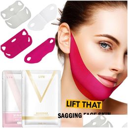 Other Health & Beauty Items Instant Firming Face Lift Mask 4D Double V Line Facial Tension Masks Slimming Eliminate Edoema Lifting Firm Dhzst