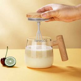 Mugs Fully Automatic Coffee Stirring Cup 400ml Electric Mixer Mug for Coffee Tea Milk Cocoa Self Stirring Coffee Mug GlassL2402