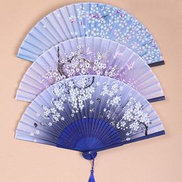 Wedding Accessories Fans Manufacturer's direct selling fan folding fan bamboo fan gift fan Chinese fan mix Colour