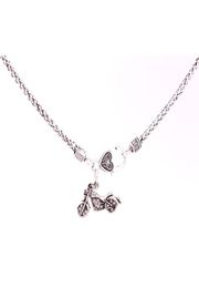 Rock Style Necklace Crystals Motorcycle Rook Charm Pendent Necklaces For Women Men Jewelry7713984