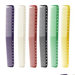 Hair Brushes 23Cm 6 Colors Available Japan Hairdressing Cut Comb Professional Barber For Hairstyling Durable Resin Haircut 6Pcs/Lot Dhlla