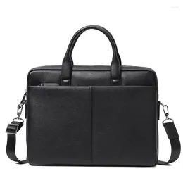 Briefcases Arrival Genuine Leather Briefcase Men Bag Business Handbag Male Laptop Shoulder Bags Tote Natural Skin