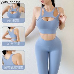Lu Lu Align Newly Designed High end Super Good Fitness Vest Double sided Frosted Hollow Out Beautiful Back Sport Yoga Lemon LL Bra Shockproof
