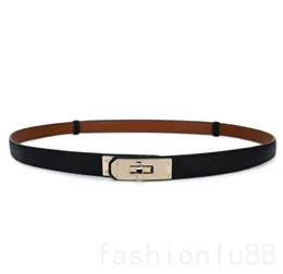 Versatile designer belt women belts adjustable size unique smooth leather material distinctive classic plated gold metal buckle mens belts pure color YD013 C4