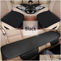 Car Seat Covers Ers Flash Mat Leather Er For Dacia Sandero Duster Logan Cushion Interior Accessories Drop Delivery Mobiles Motorcycle Dhf18