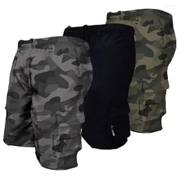 Men's Shorts Summer Military Male Tatical Cargo Multiple Pockets Cropped Trouser Sports Hiking Five-point Pants Casual Jumpsuit