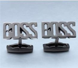 3 Colours BOSS Car Brand Cufflinks for Men Gun Metal Cuff links Button High Quality Man Jewellery Accessories6765140