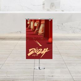 Decorative Plates Poster Display Holder With Clip Stainless Steel Adjustable Stand For Living And Business Store Counter Show