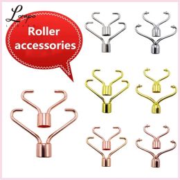 Massager Jade Roller Massager Rose Quartz Jade Roller Bracket Accessories Powder Crystal Iron Bracket Accessories Facial Massage Tools