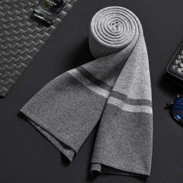 Scarves Winter mens scarf Palid collar warm Bandana mens 2022 new luxury wool scarf Grey headscarf bag Homme Foulard various Colours Q240228