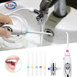 Dental SPA Faucet Tap Oral Irrigator Water Dental Flosser Toothbrush Irrigation Teeth Cleaning Switch Jet Family Water Floss 240219
