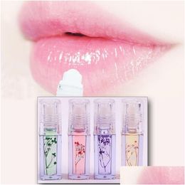 Lip Balm Heng Fang Flower Roll-On Clear Lip Oil Moisturizing Hydrating Lips Treatment Moisturizer Liquid Balm Drop Delivery Health Bea Dhht8