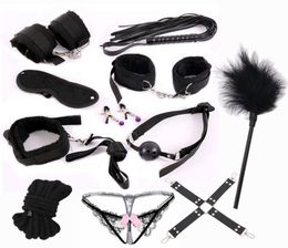 Sex Bondage Restraint Kit Games Erotic Accessories for Couples Mask Collar Mouth Gag Handcuffs Sex Toys4069933