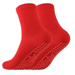 Motorcycle Apparel Winter Heated Socks Anti-Fatigue Multifunctional Thermal Sock For Hiking (red)