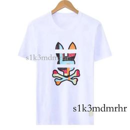 Men's T-Shirts Women T-Shirts Psychoes Bunnies Cotton T Shirt Fashion Letter Casual Summer Printing Short Sleeve Couple Casual Outdoor High Quality T Shirt 766