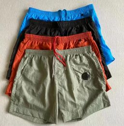 One lens zipper pocket shorts Flatt Nylon Garment Dyed Swim Shorts casual men beach shorts