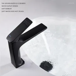 Bathroom Sink Faucets WaterPlating Matte Black Water Faucet Wash Basin Toilet Table And Cold Double Control Bbasin