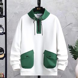 Classic mens casual cotton hoodie 2024 spring/summer hip-hop street clothing sportswear Harajuku hoodie Pullover youth top tier clothing 240228