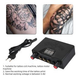 Dresses Tattoo Power Supply Lcd Digital Dual Mode Skull with Cable Liner Shading Foggy for Rotary Hine Tattoo Accessories Body Art