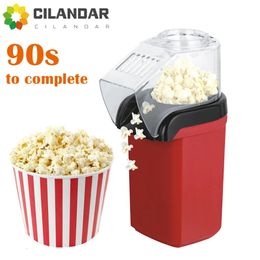 Oil-free air Corn machinePipoqueir eletrica air machine Mini Popcorn maker machine-1200W Household Healthy home kitchen 240228