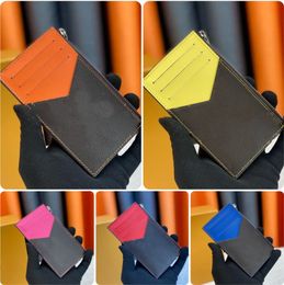 Unisex Fashion Casual Designer wallet Luxury COIN Credit Card Holder Purse Wallet Key Pouch Women men Holders Coin Wallets Key Pocket Interior Slot Purse with box