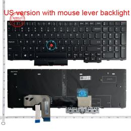 Keyboards US Laptop Keyboard For Lenovo T15G/P15/P17/P15 Gen1/P17 Gen1/P15 Gen2/P17 Gen2 Backlight With mouse rod