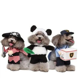 Sets Pet Dog Halloween Clothes Dogs Holding a Knife Halloween Christmas Costume Funny Pet Cat Party Cosplay Apparel Clothing