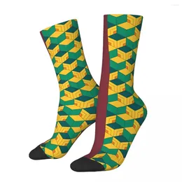 Men's Socks Funny Happy Sock For Men Tomioka Giyu Pattern Vintage Breathable Printed Crew Casual Gift