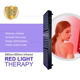 Smart Control Red Light Therapy High Power Full Body Deep Penetrate Pain Relief Led Red & Infrared Light Panel With Adjustable Stand Optional