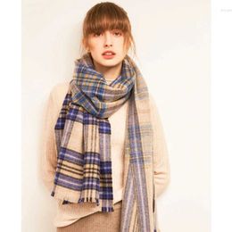 Luxury Brand Versatile classic Shawl Pashmina For Women And Men Keep Warm Scarves Design Colour Plaid Wool Scarf Oversized