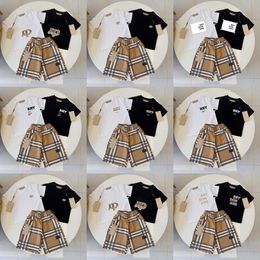 Clothing T-Shirt Set Sets Designer Brand printing Kids Children 2 Piece pure cotton Clothing baby Boys girl children Fashion Appare 35Bo#