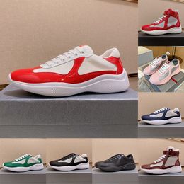Womens Mens Low Top Fashion Designer Casual Shoes Americas Patent Blue White Black Red Soft Rubber Mesh Nylon Sneakers Leather Flat Trainers