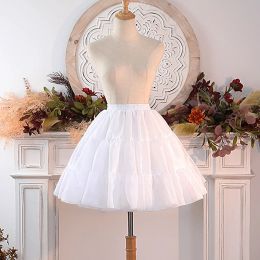 Skirt Bubble Skirt for Women Girls Lolita 2Layer Lace Edge Soft Fluffy Underskirt Ball Gown Petticoat Support