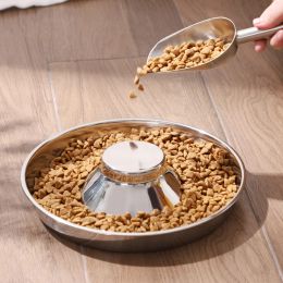 Feeding Pet Food Scooper Dog Measuring Cup Shovel Stainless Steel Multifunctional Kitchen Ice Scoop Candy Feeding Scoop for Cat Dogs