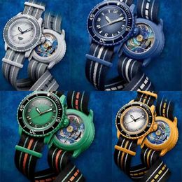 Designer watches high quality quartz movement watch men ocean 42mm reloj fashion blue white green all dials full function luxury watches high quality sd049