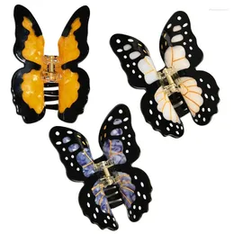 Hair Clips 50JB Sweet Butterfly Clip Retro Acetate Claw Acrylic Barrettes Spring Clamp Accessories For Women Girls