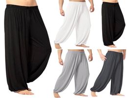 Yoga Pants Mens Casual Solid Colour Baggy Trousers Bey Dance Yoga Harem Pants Slacks sweatpants Trendy Loose Dance Clothing S-3XL8543824