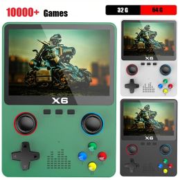 Players 3.5 Inch IPS Screen X6 Smart Game Console 11 Simulators 2000mAh ATJ22735 32bit RISC Support Gamepad Christmas Gift For Kids