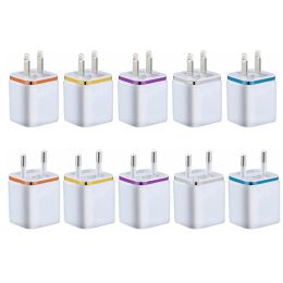 Fast Adaptive Wall Charger 5V 2.1A USB Power Adapter Cell Phone Chargers Phone Plug LL