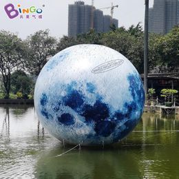 wholesale 6mD (20ft) with blower Hot sales attractive inflatable moon balls toys sports inflation planets balloons model for water river event decoration